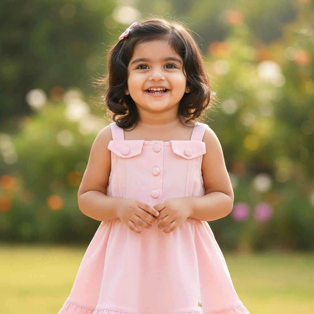 Pink Sleeveless Baby Frock