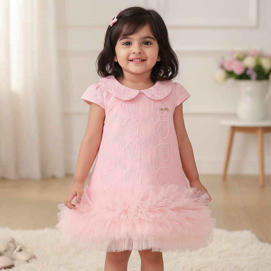 Pink Color Gorgeous Baby Frock