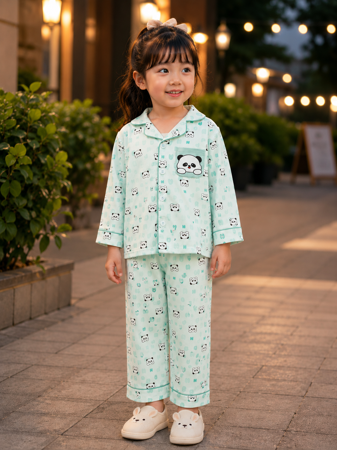 Panda Print Cotton Casual wear Set
