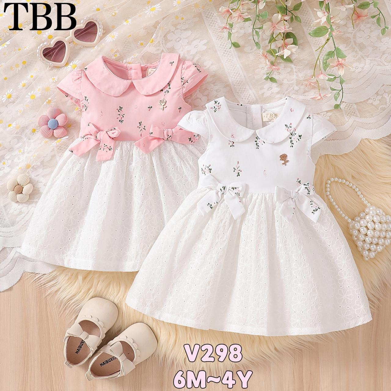 Pink and White Frock