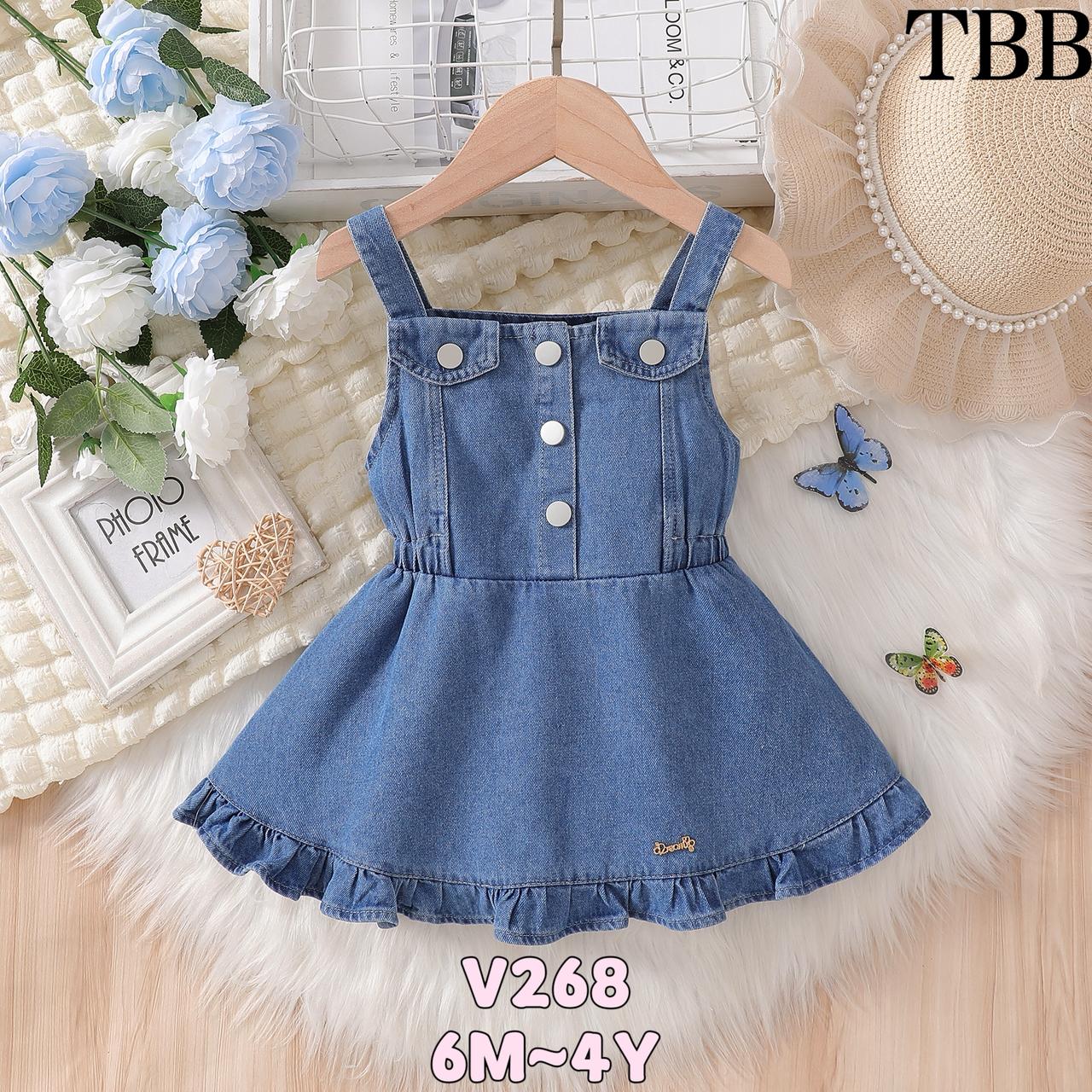 Deep Blue Jeans Frock 